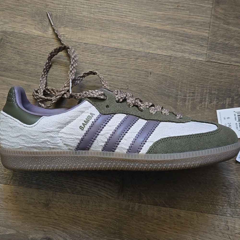 Adidas Samba OG Legacy Purple Olive Strata Womens 7.5 Mens 6.5 NEW IN BOX - Picture 6 of 10